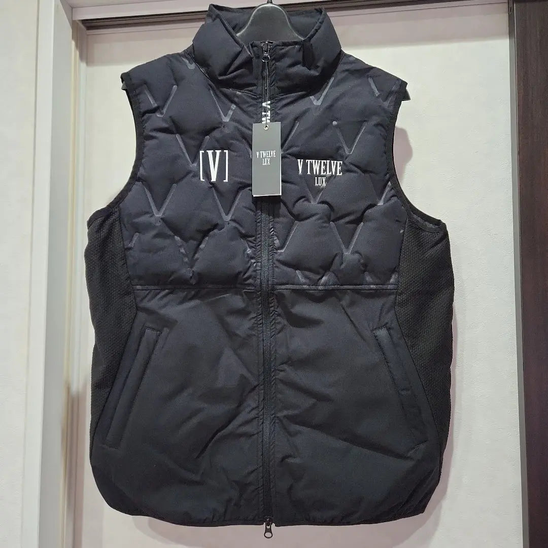 V TWELVE LUX Black Down Vest