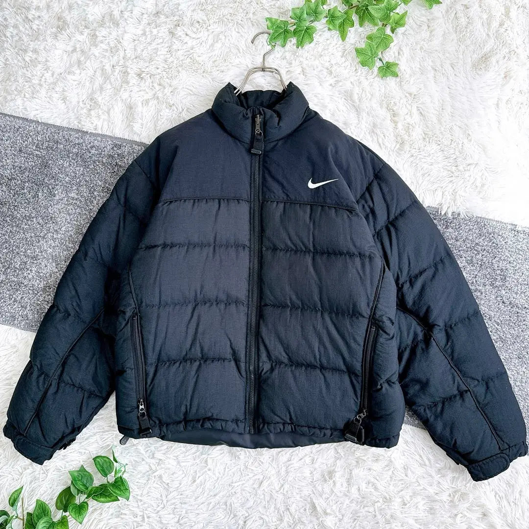 Hard to find Old NIKE ACG Down Jacket Embroidered Logo Black L