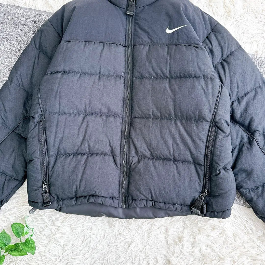 Chaqueta de plumas NIKE ACG antigua con logotipo bordado, color negro, talla L, difícil de encontrar