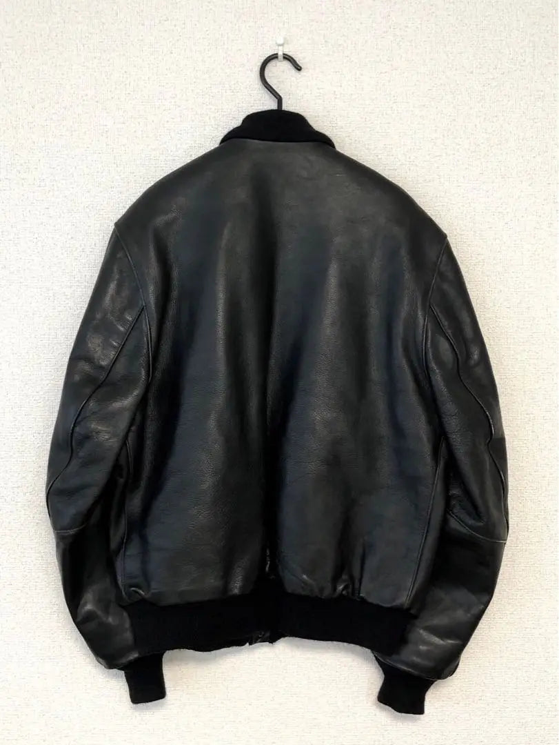 XL/44] Modelo raro Vanson VANSON Estadio de cuero Jubet Negro | XL/44】希少モデル バンソンvanson レザー スタジャン ジュケット 黒