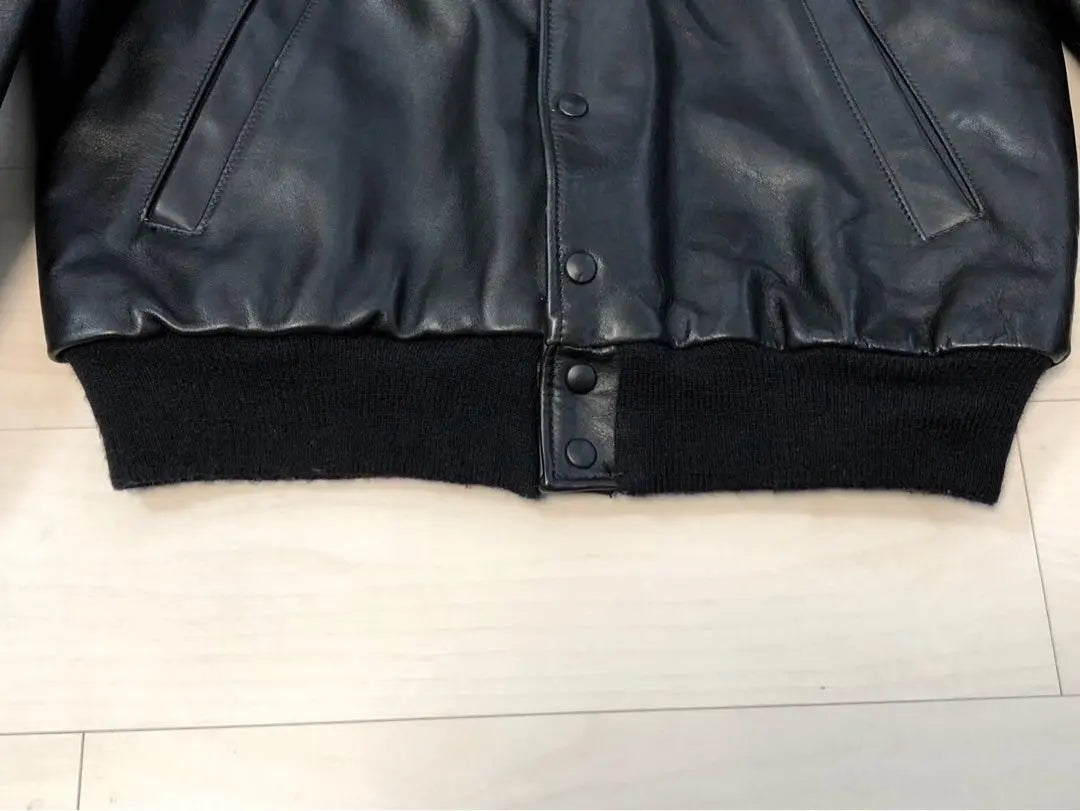 XL/44] Rare Model Vanson VANSON Leather Stadium Jubet Black | XL/44】希少モデル　バンソンvanson レザー スタジャン　ジュケット　黒