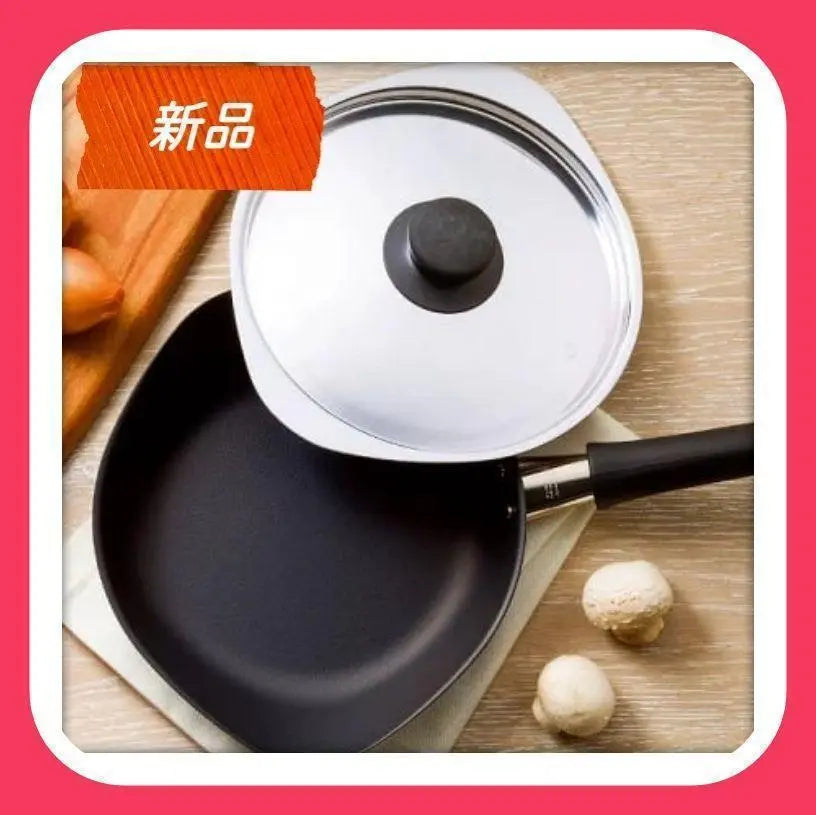 [New] Yanagi Sori Magma Plate Iron Frying Pan with Lid 18cm