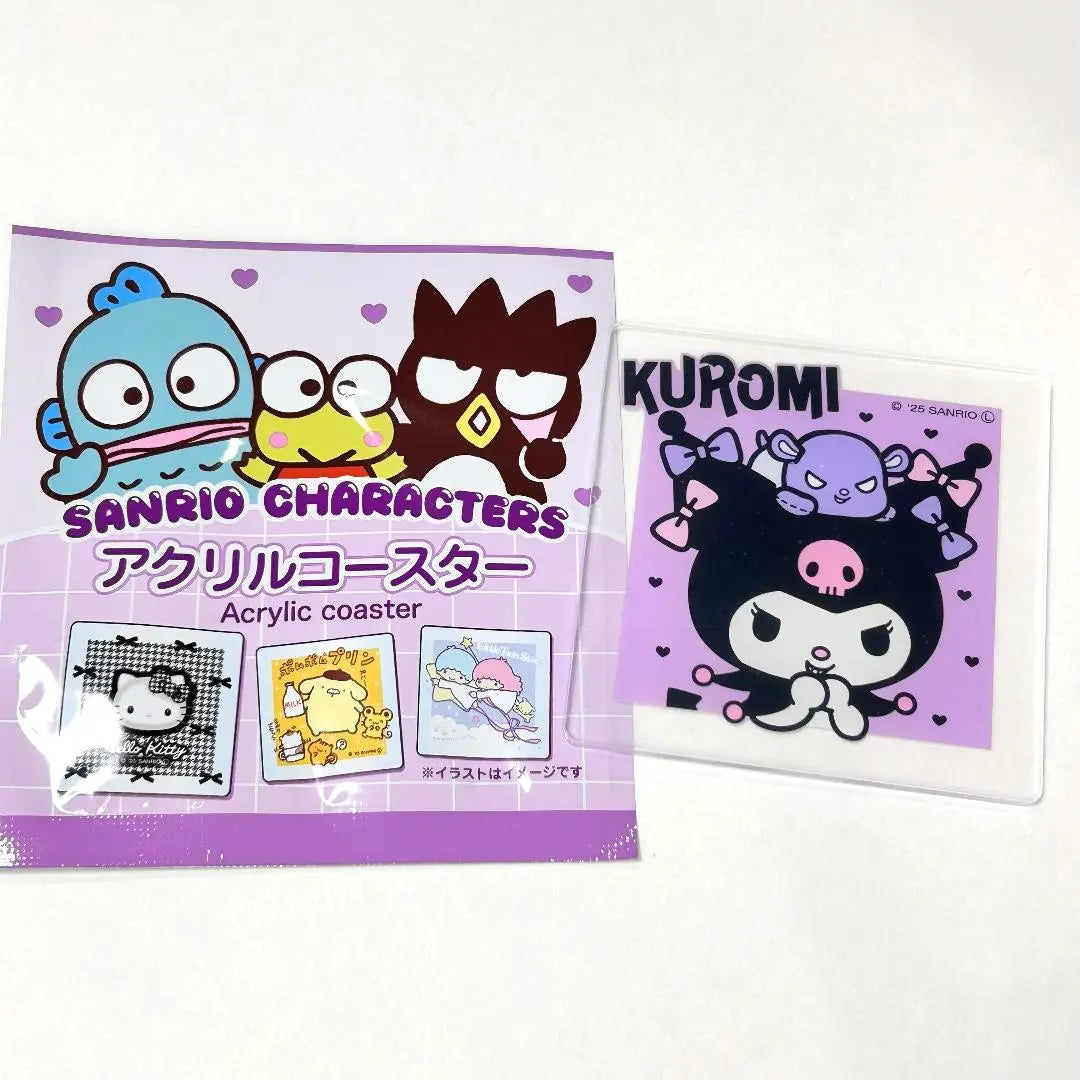 [New and unused] Sanrio Acrylic Coaster Kuromi