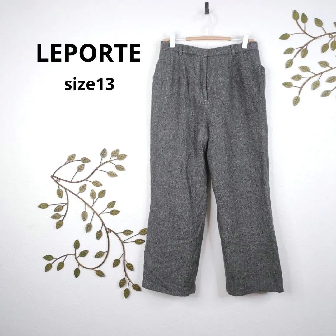 ✨️ Winter sale ✨️ [Reporte] Pants size 13 Gray Herringbone made in Japan | ✨️冬物セール✨️【レポルテ】パンツ　サイズ13　グレー　ヘリンボーン　日本製