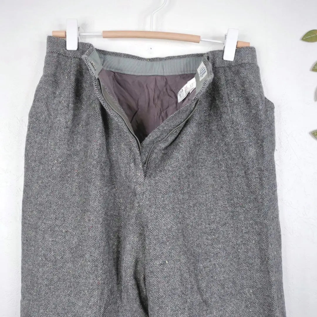 ✨️ Winter sale ✨️ [Reporte] Pants size 13 Gray Herringbone made in Japan | ✨️冬物セール✨️【レポルテ】パンツ　サイズ13　グレー　ヘリンボーン　日本製