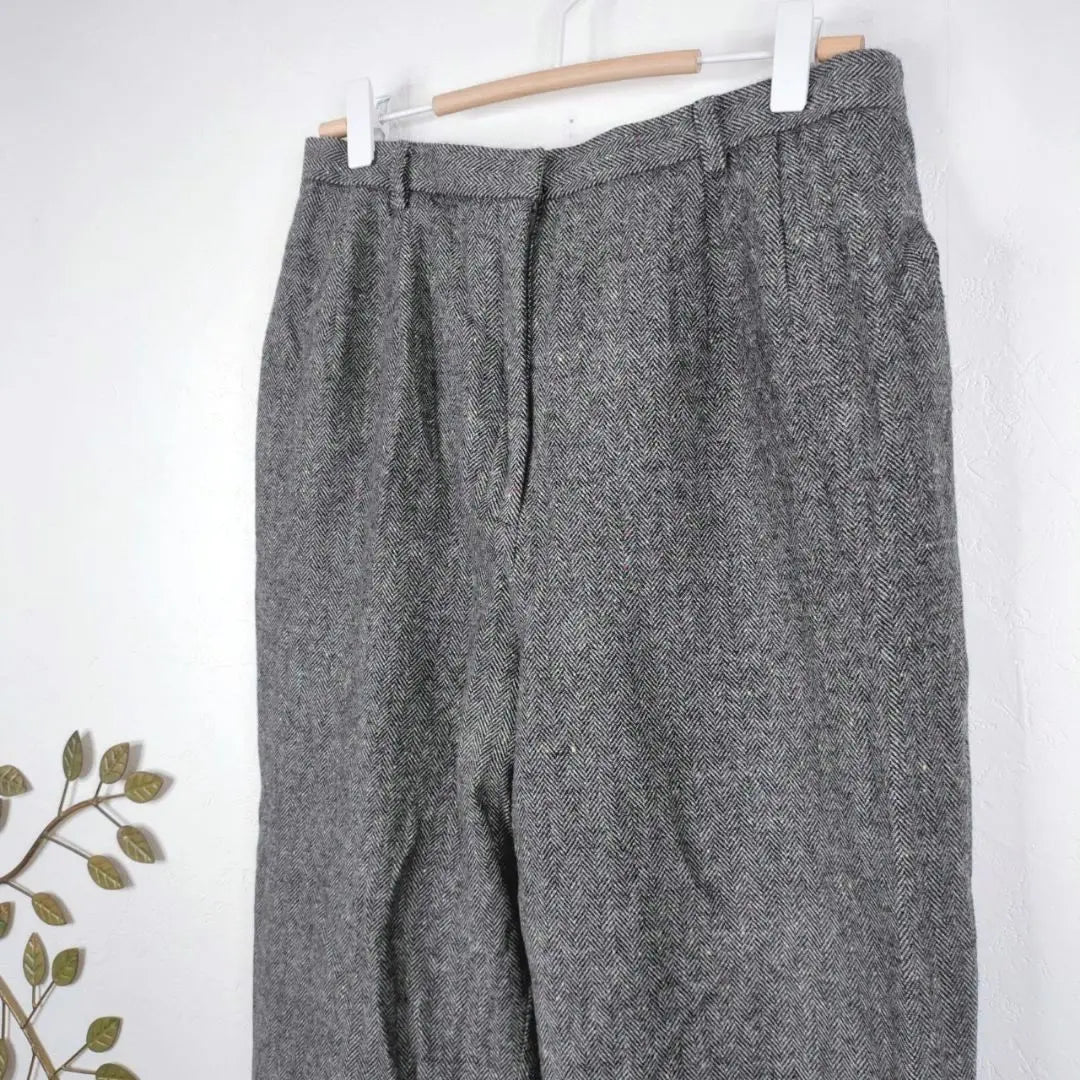 ✨️ Oferta de invierno ✨️ [Reporte] Pantalón talla 13 Gris Herringbone hecho en Japón | ✨️冬物セール✨️【レポルテ】パンツ サイズ13 グレー ヘリンボーン 日本製