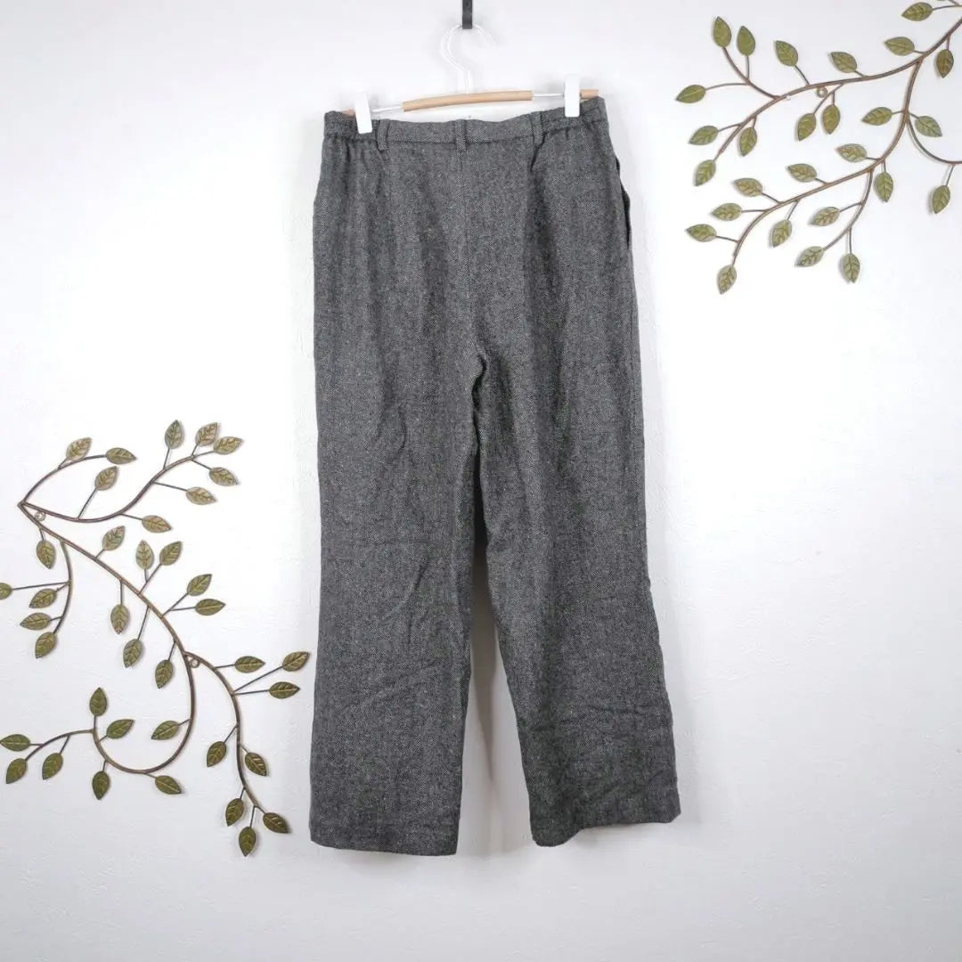 ✨️ Oferta de invierno ✨️ [Reporte] Pantalón talla 13 Gris Herringbone hecho en Japón | ✨️冬物セール✨️【レポルテ】パンツ サイズ13 グレー ヘリンボーン 日本製