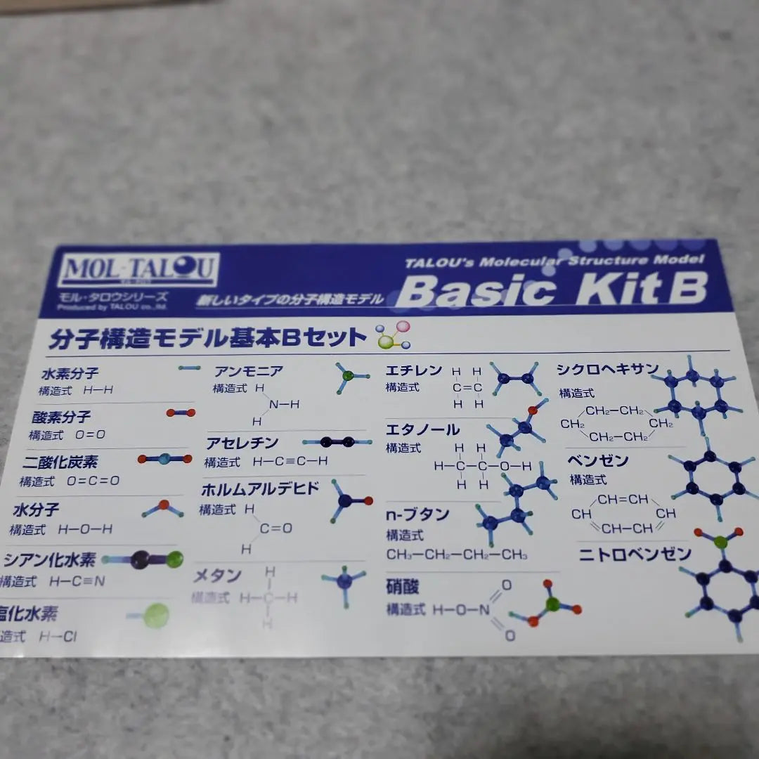 New precision molecular structural model MOL-TALOU Mol Taro Basic B set