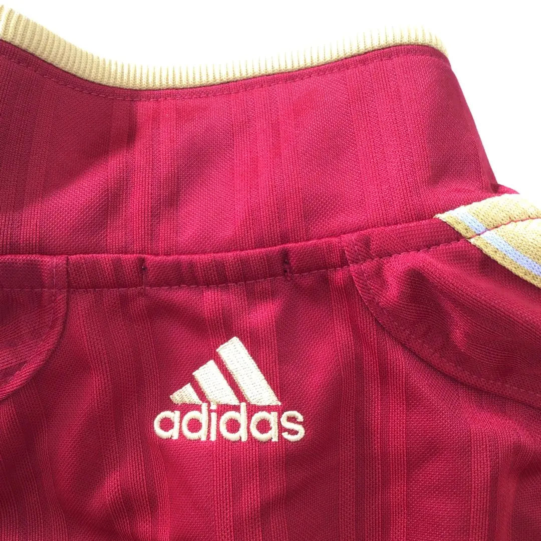 R216-60 Men's Jersey Top and Bottom Red LL Autumn/Winter Logo Embroidery adidas1/21