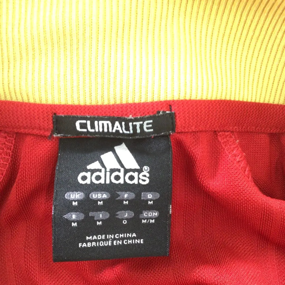 R216-60 Men's Jersey Top and Bottom Red LL Autumn/Winter Logo Embroidery adidas1/21