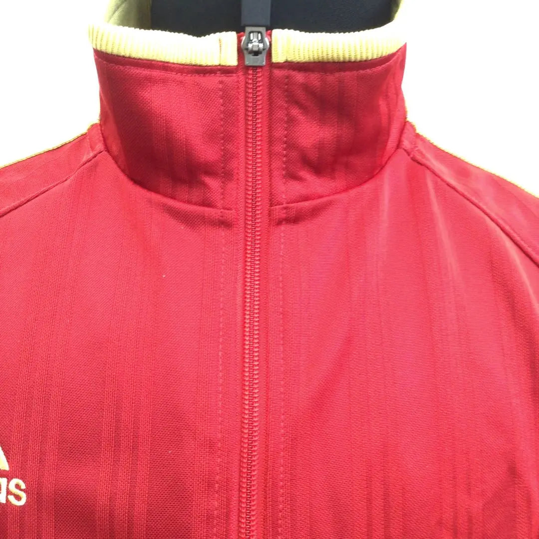 R216-60 Men's Jersey Top and Bottom Red LL Autumn/Winter Logo Embroidery adidas1/21