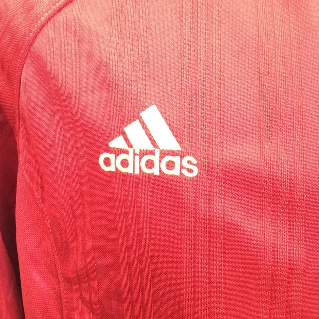 R216-60 Men's Jersey Top and Bottom Red LL Autumn/Winter Logo Embroidery adidas1/21