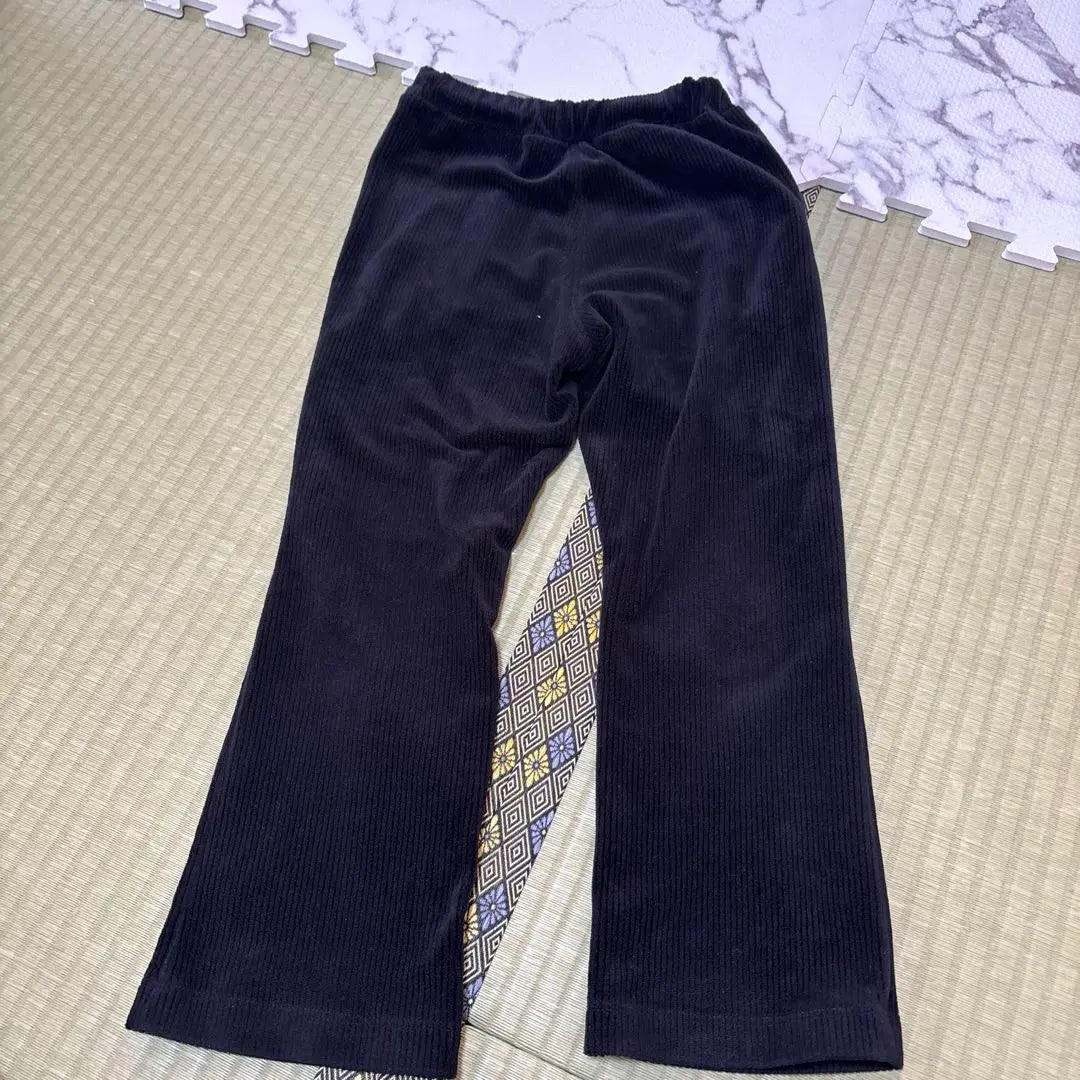 GU Corduroy Black Pants 120