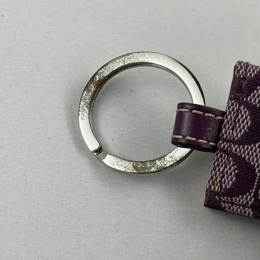 [Good condition] Coach Keychain Keyring Purple Photos Favorite activities | 【良品】 コーチ キーホルダー キーリング パープル 写真 推し活