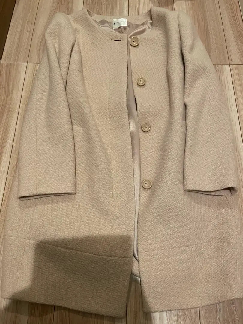 KUMIKYOKU Suite Coat Beige Wool Wool Made in Onward Kashiyama