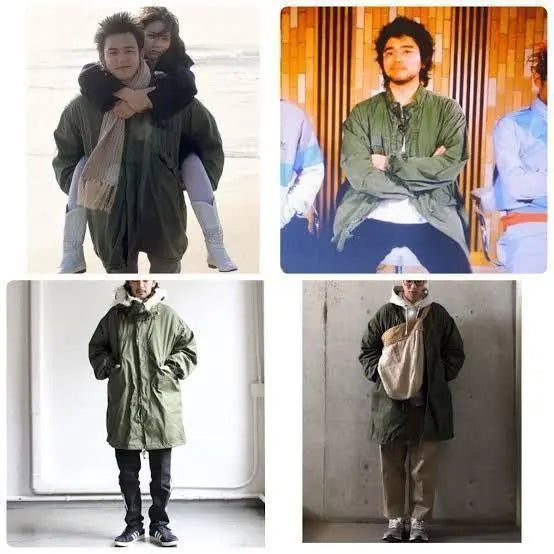 ✨ KING GNU Rice Iguchi ✨ Realidad militar estadounidense ★ M-65 ★ Sudadera con capucha de cola de pez ★ MR | ✨Rey Gnu井口理着用✨米軍実物★M-65★フィッシュテールパーカー★MR