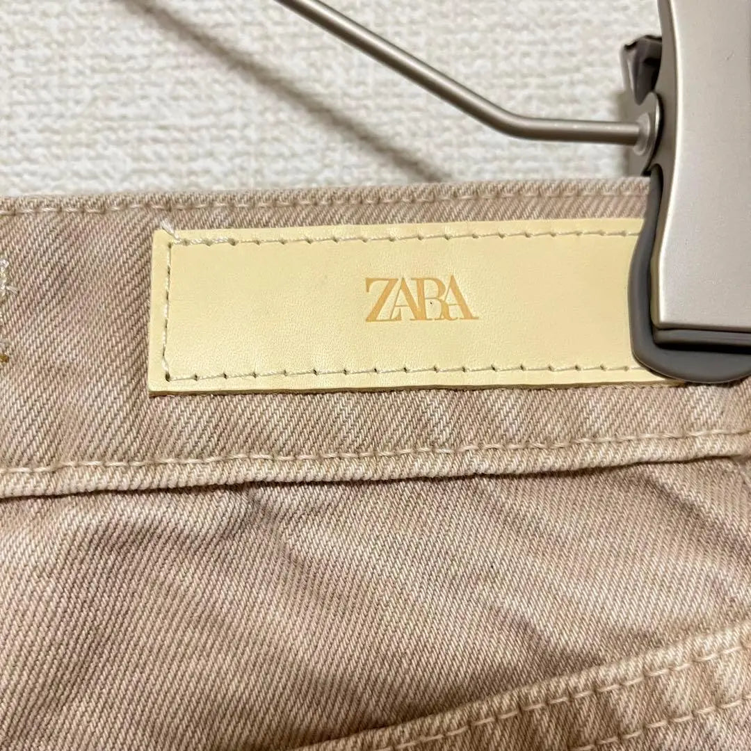 ★ZARA★ Pantalón Tapered S Beige Casual Fácil