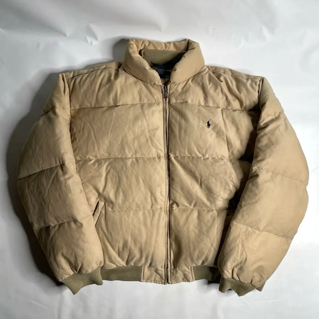 90s Ralph Lauren Down Jacket Logo Embroidered Nupsi Brown | 90s ラルフローレン ダウンジャケット ロゴ刺繍 ヌプシ ブラウン