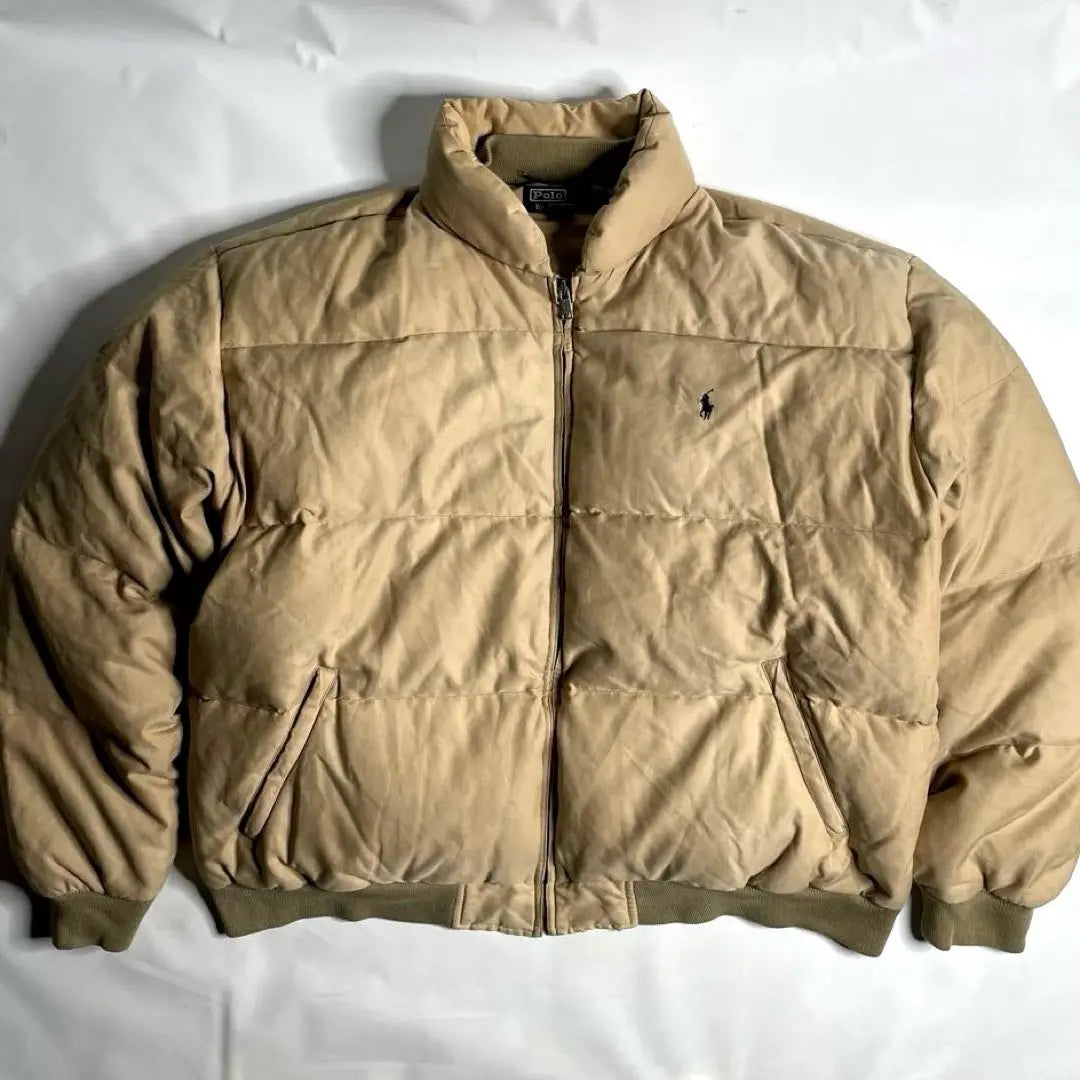 90s Ralph Lauren Down Jacket Logo Embroidered Nupsi Brown | 90s ラルフローレン ダウンジャケット ロゴ刺繍 ヌプシ ブラウン