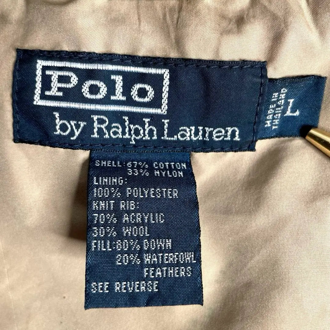 90s Ralph Lauren Down Jacket Logo Embroidered Nupsi Brown | 90s ラルフローレン ダウンジャケット ロゴ刺繍 ヌプシ ブラウン