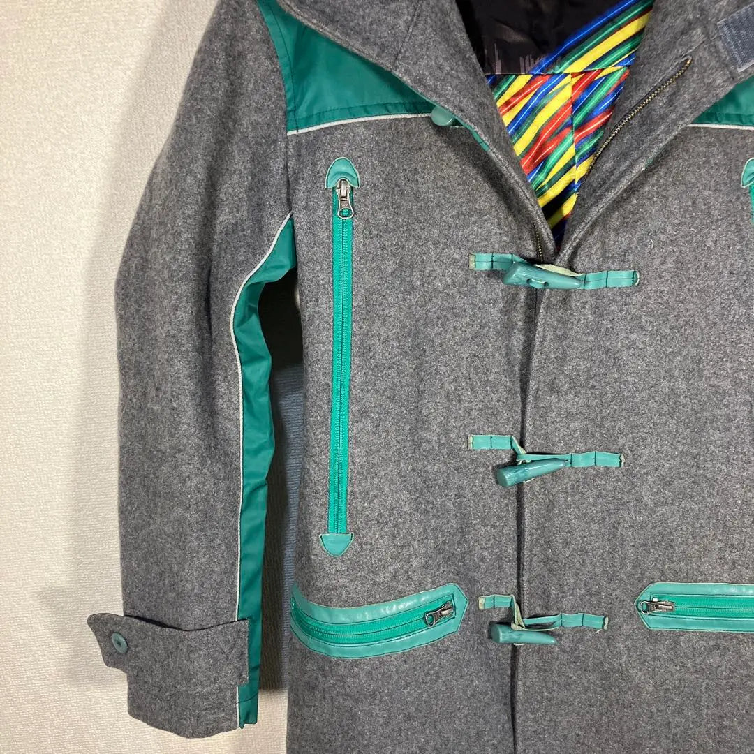 irie life duffle coat grey/green vintage item