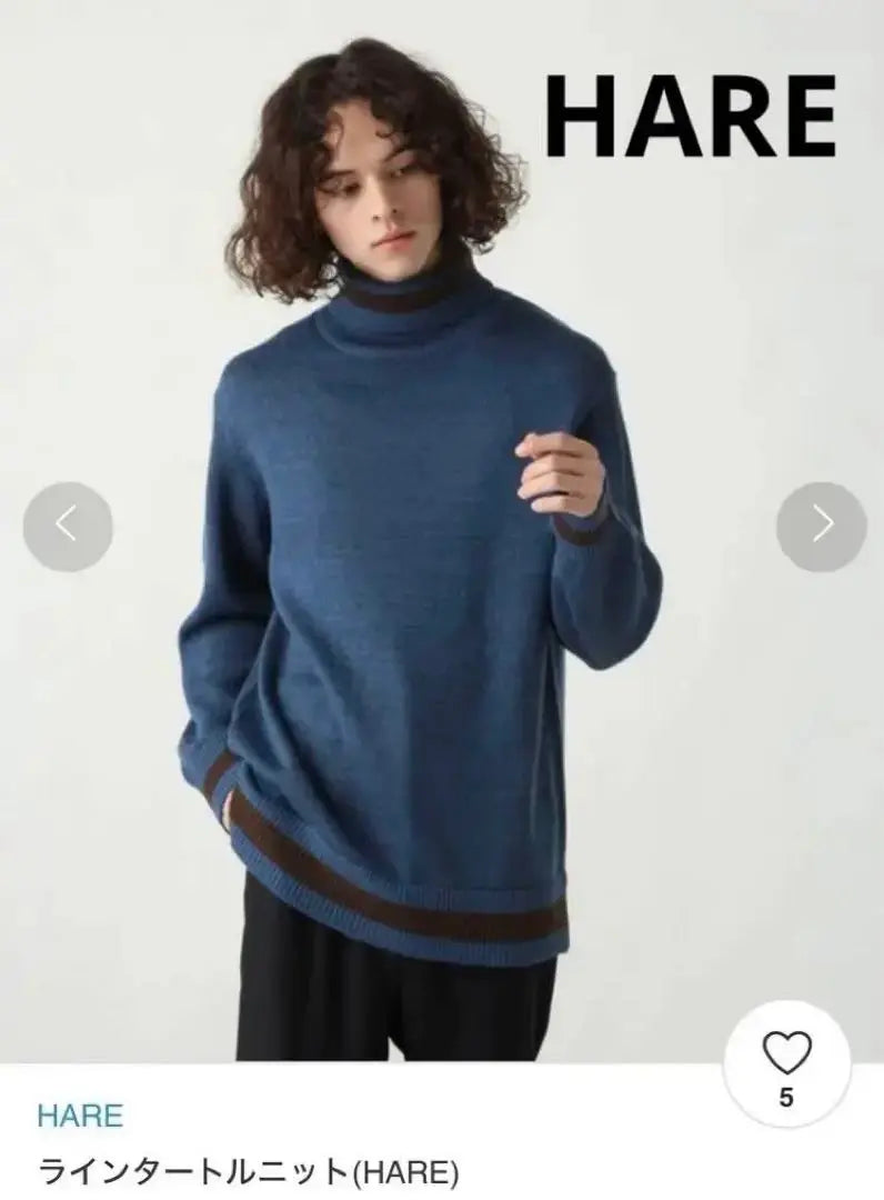 HARE Line Turtle Knit