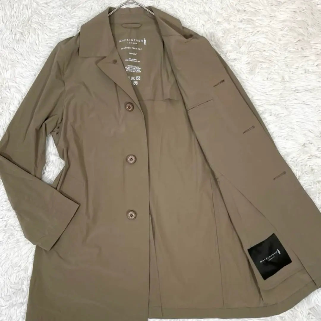 Unused grade ✨ Mackintosh London trench coat stretchy water repellent beige