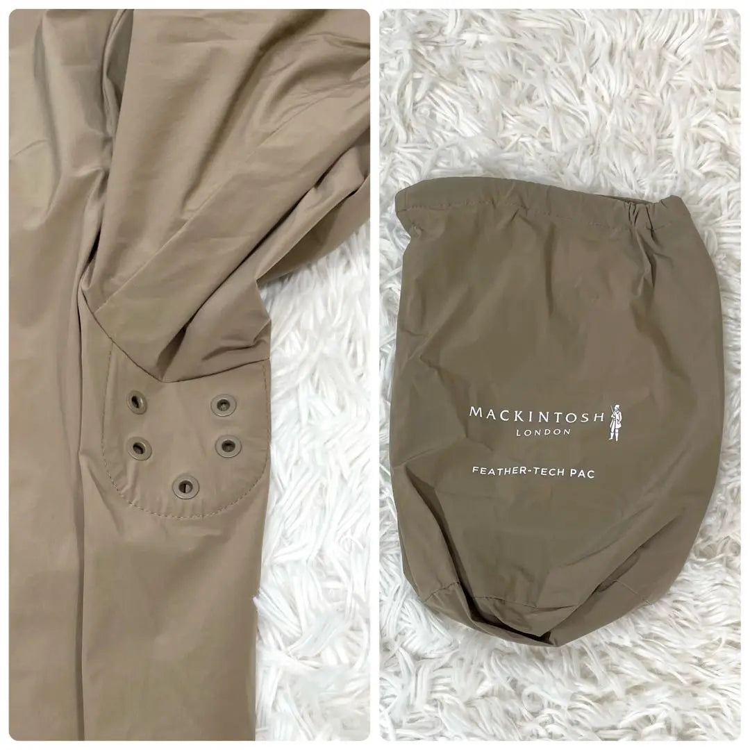 Gabardina impermeable elástica de Mackintosh London en color beige sin usar ✨