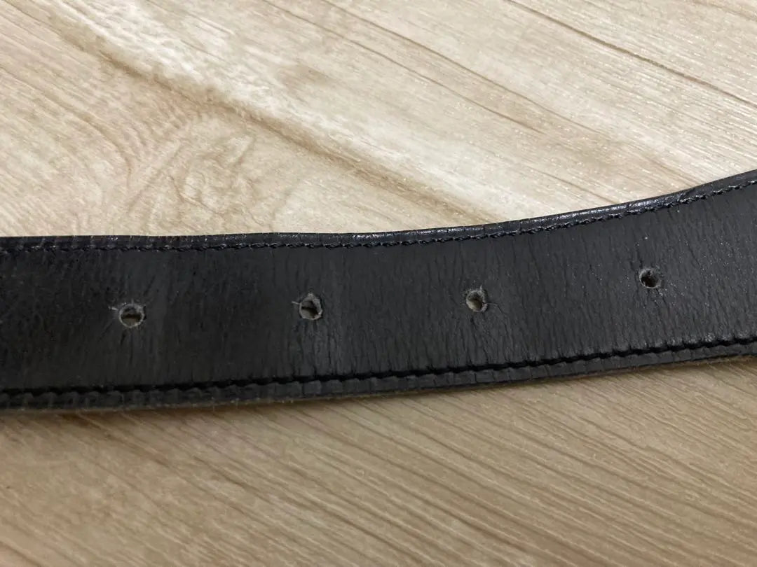 HERMES Leather Belt Black/Brown