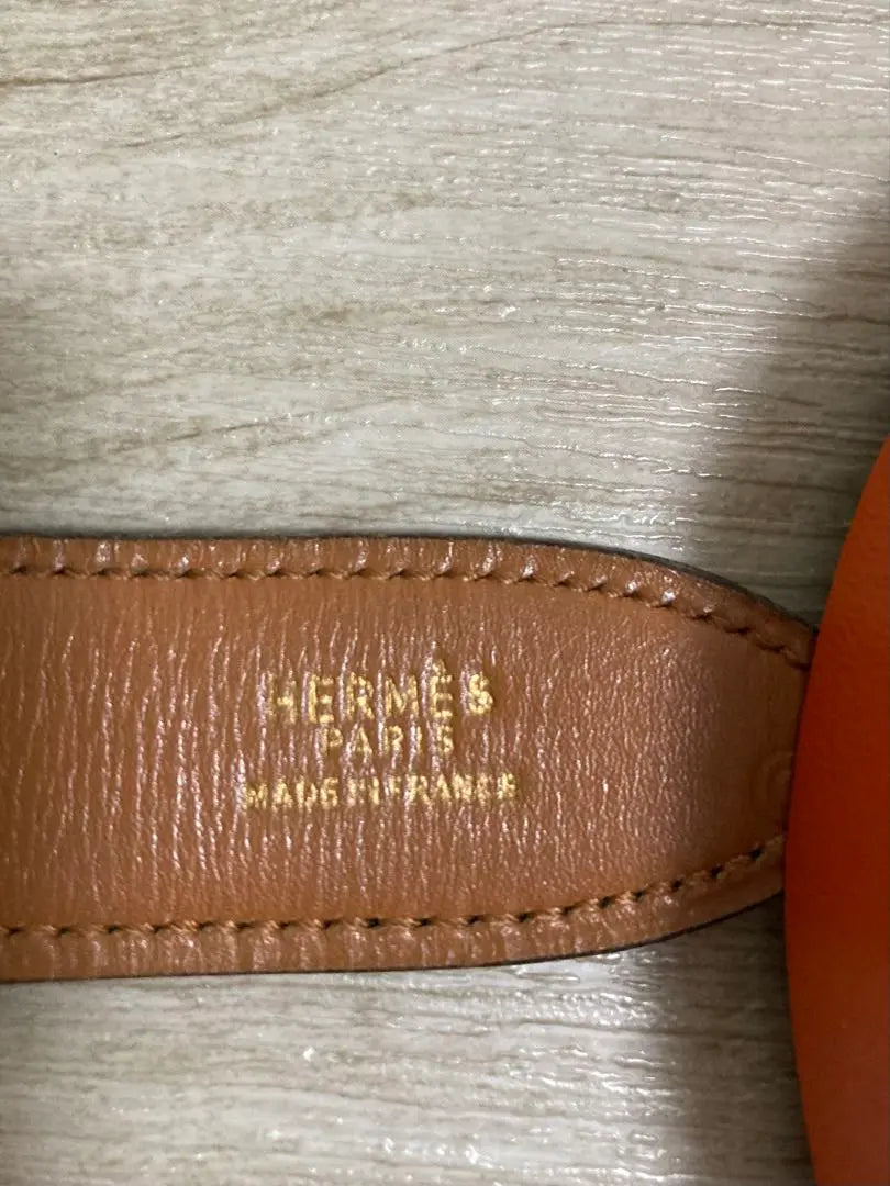 HERMES Leather Belt Black/Brown