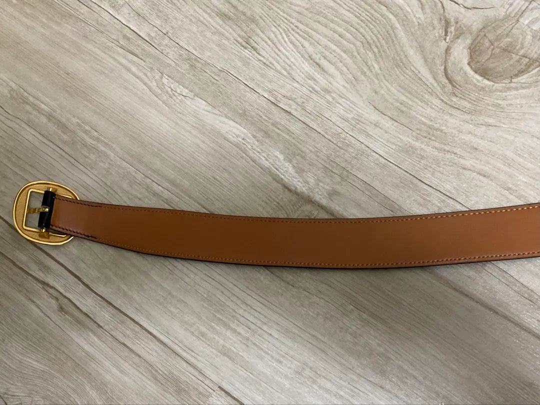 HERMES Leather Belt Black/Brown