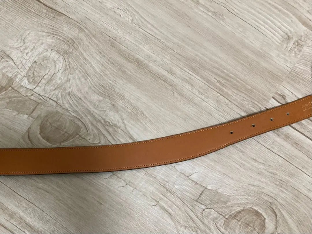 HERMES Leather Belt Black/Brown