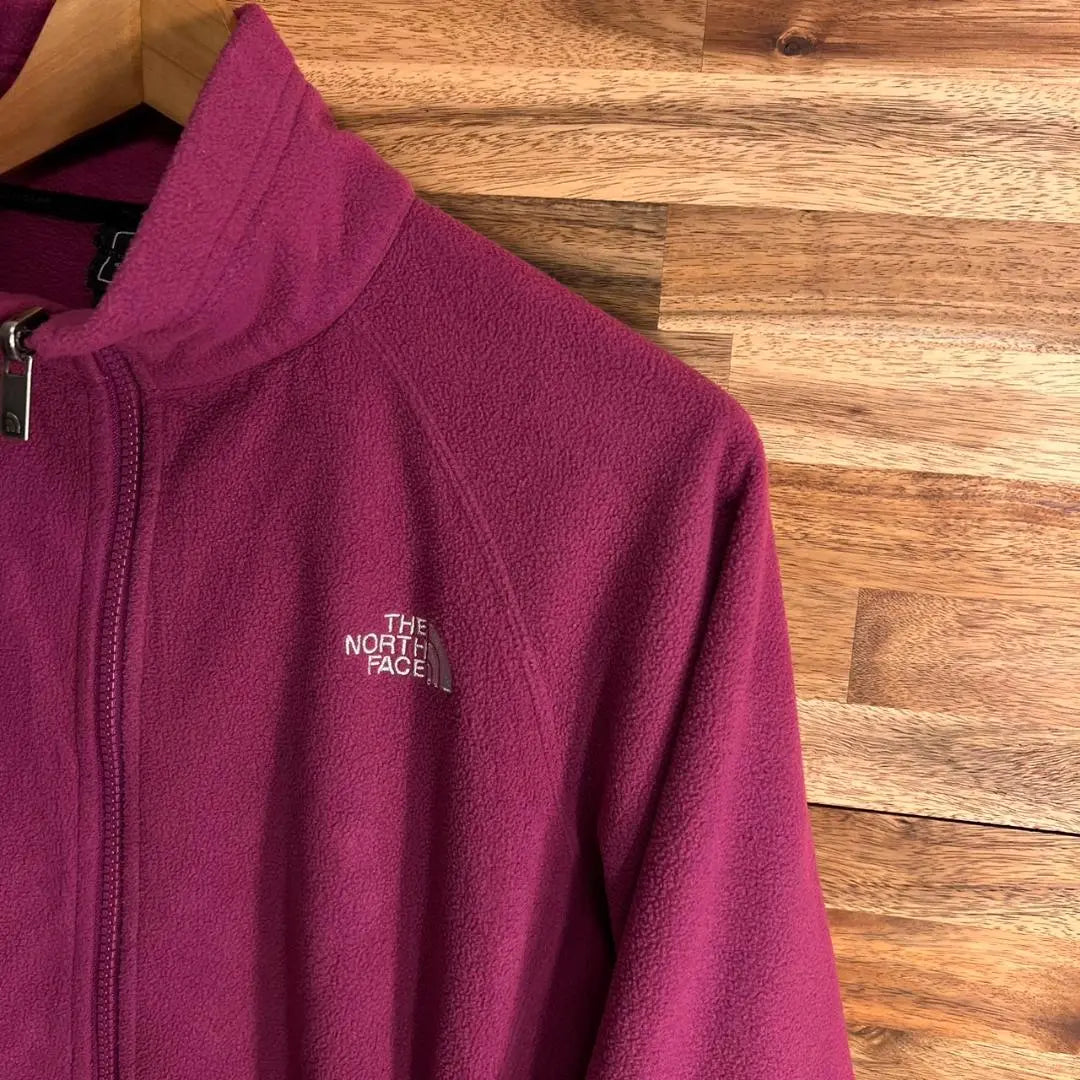 [G28] The North Face Fleece Jacket Full Zip Purple M