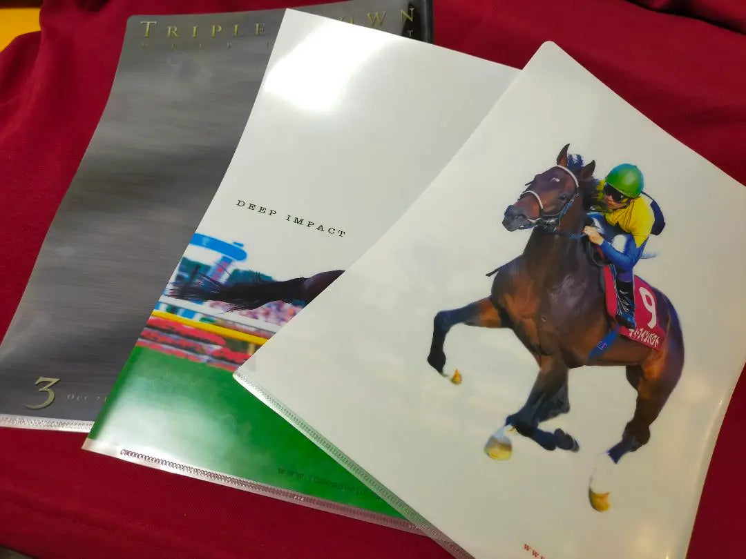 ①◆ Horse Racing JRA◆ Deep Impact◆ Clear File◆ 3-disc set◆