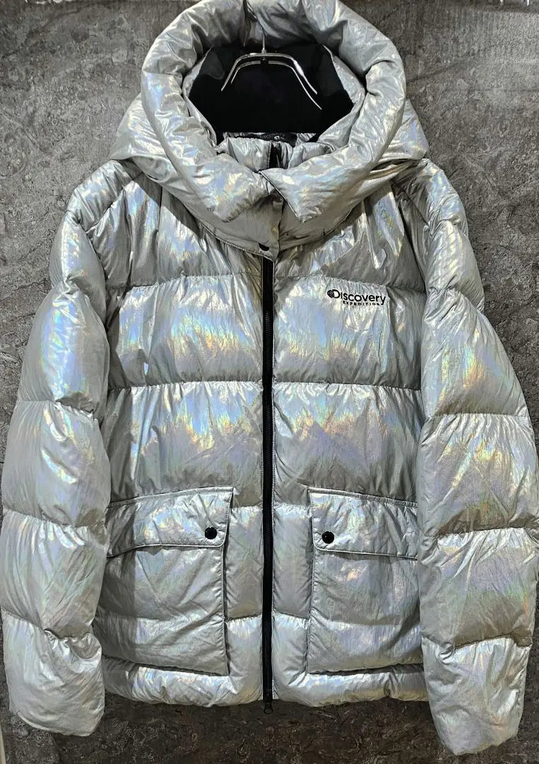 [Beautiful goods] Discovery down jacket Silver Silver genuine