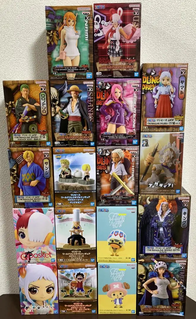 [New / Unopened] Ban Plastic One Piece Prize Figure 18 pieces