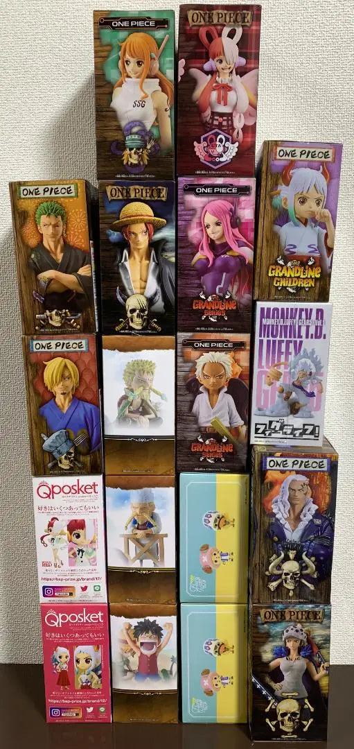 [New / Unopened] Ban Plastic One Piece Prize Figure 18 pieces