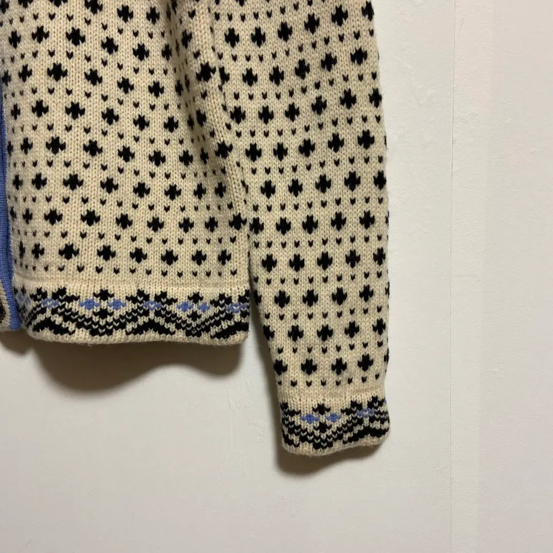 [L.L.Bean] Cardigan, Knit, Long Sleeve, Nordic Pattern, Cute, M