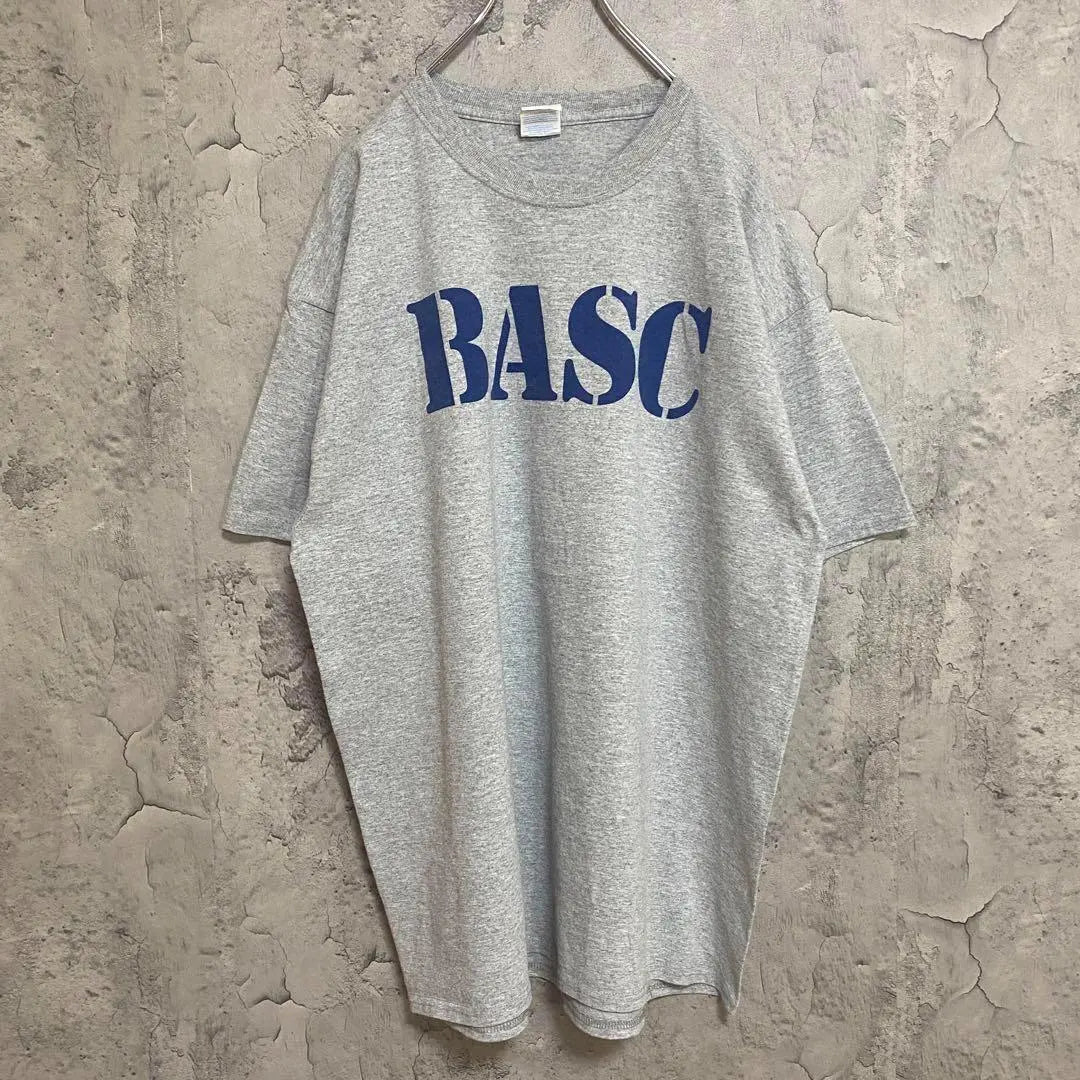 Used clothing BASC American import T-shirt, short sleeve, double-sided print, size XL, gray