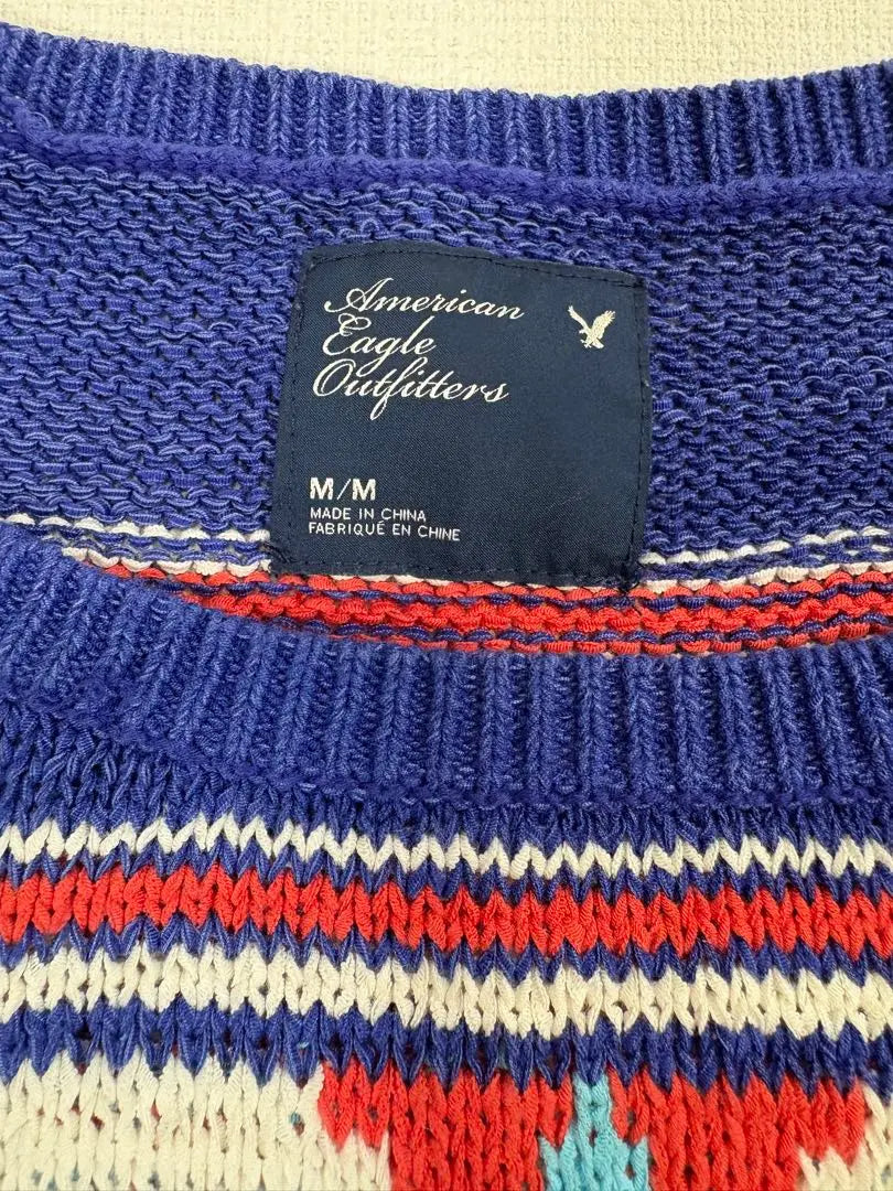 American Eagle Summer Knit Tops Blue M American eag