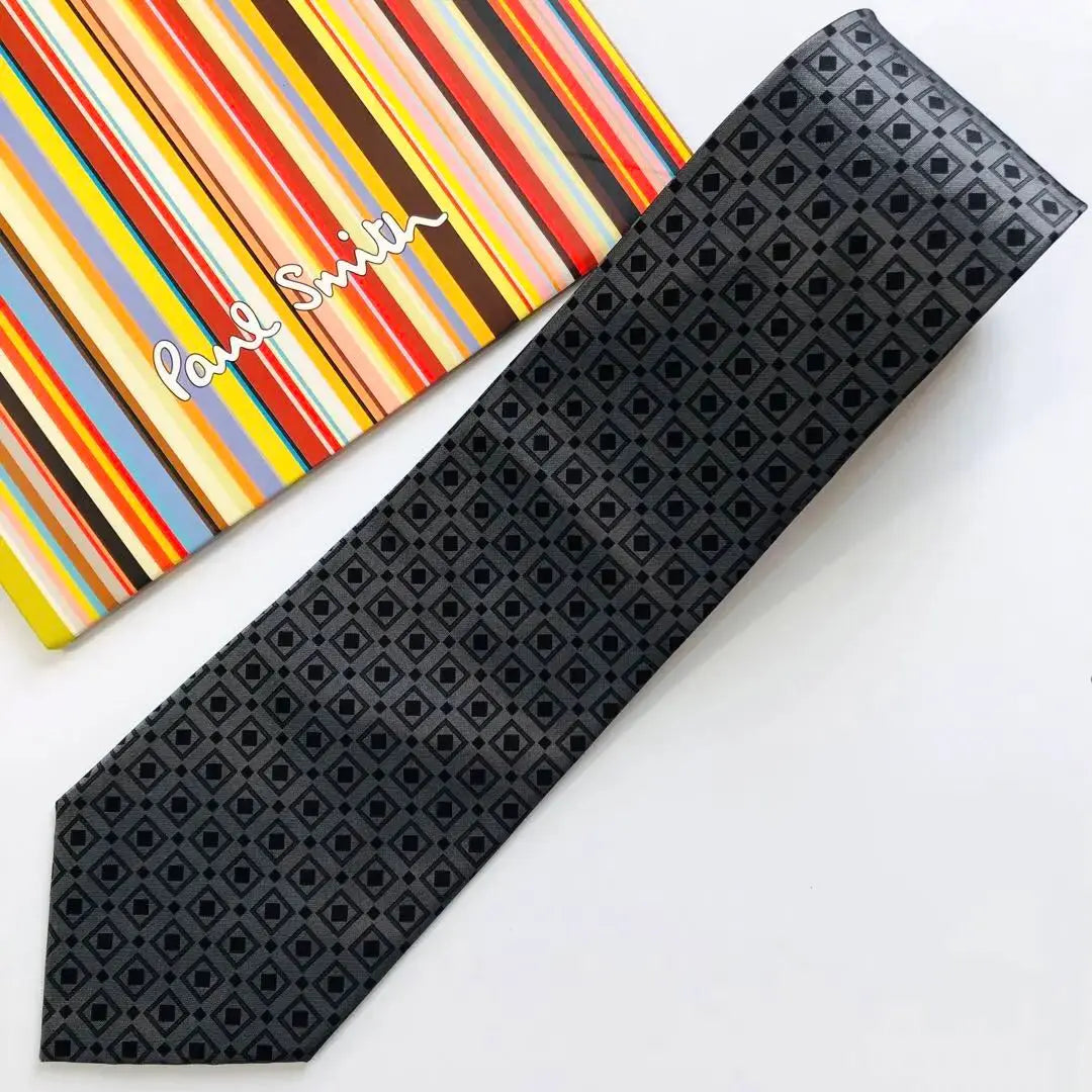 Paul Smith Tie Dot Pattern Gray