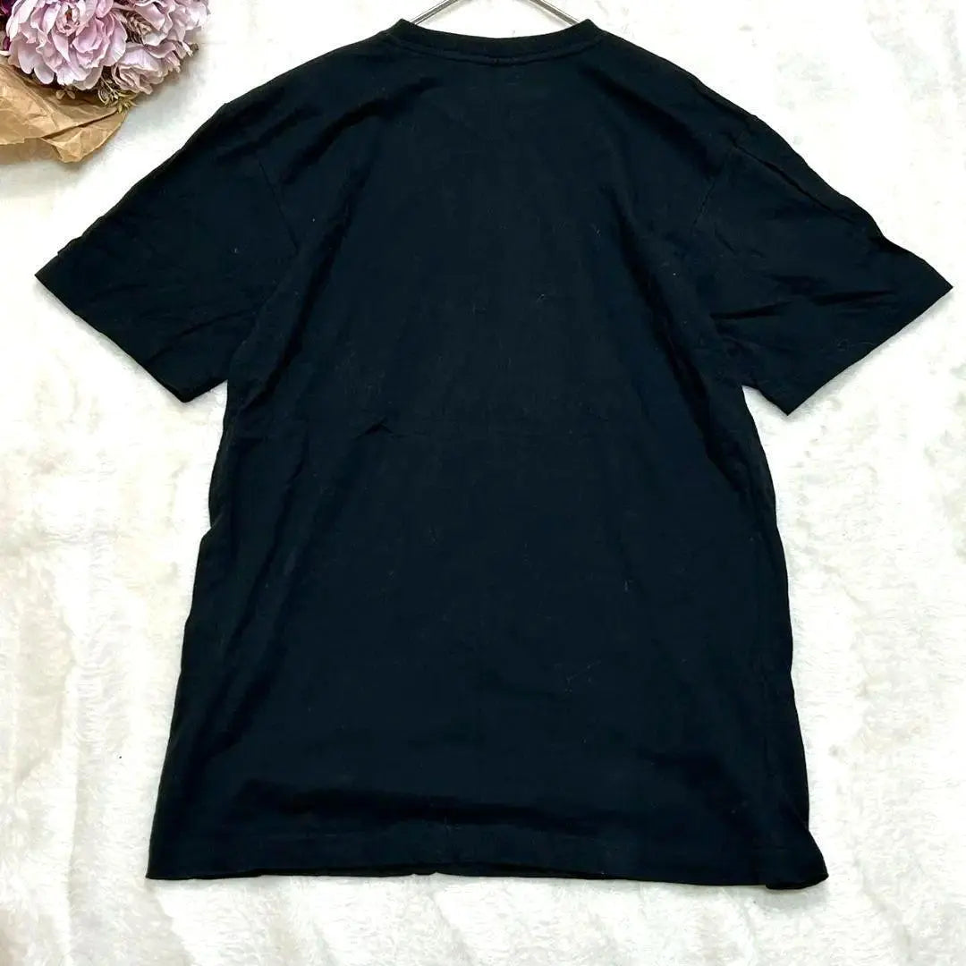 Good condition [EDWIN] Short-sleeved T-shirt, M size, black, 100% cotton