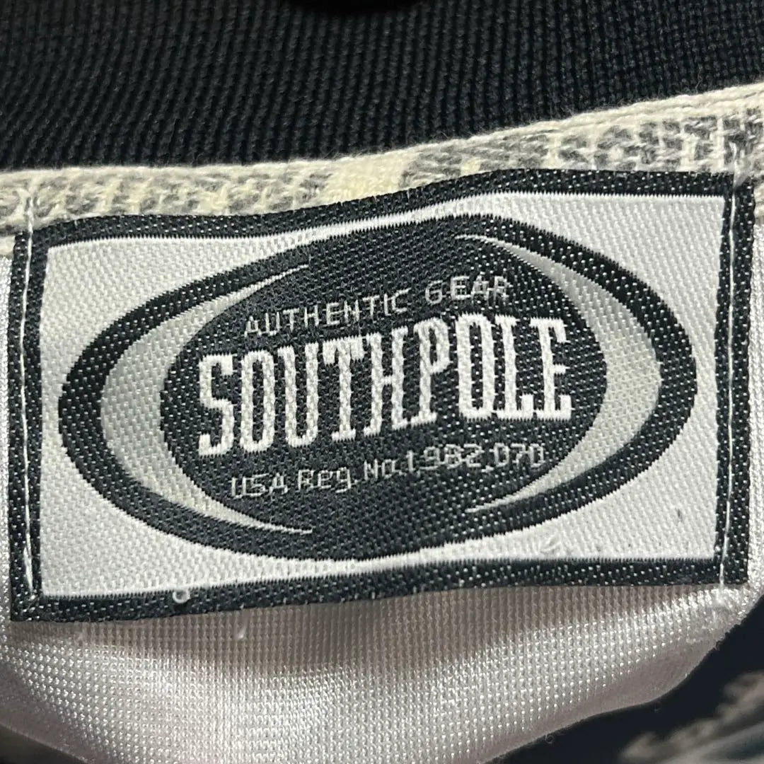 ~00s SOUTHPOLE Logo embroidery Mesh switching Soccer style game shirt