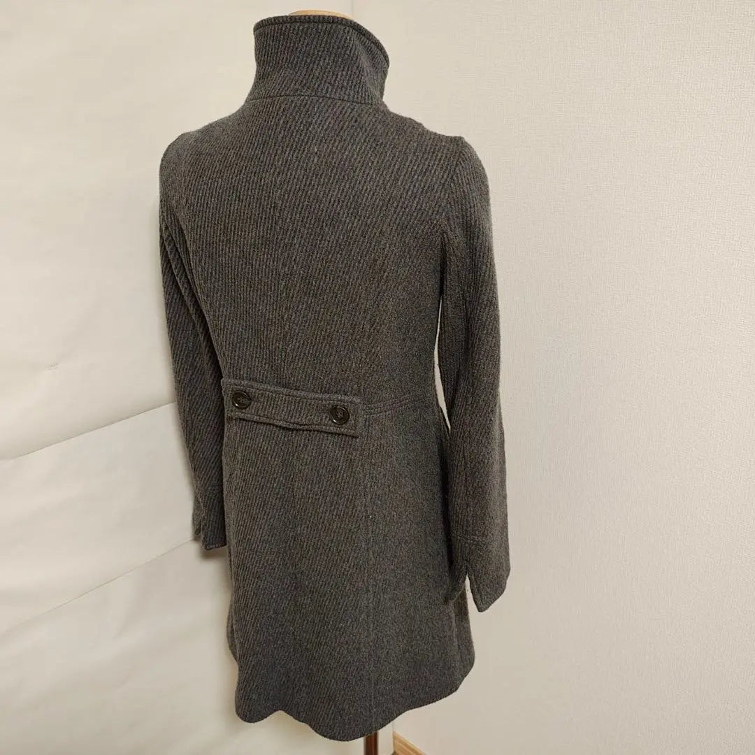 ★ Renny Kay Wool Angora Blend Stand Collar Big Button Stylish | ★ レニーケイ ウールアンゴラ混 スタンドカラー ビックボタン スタイリッシュ