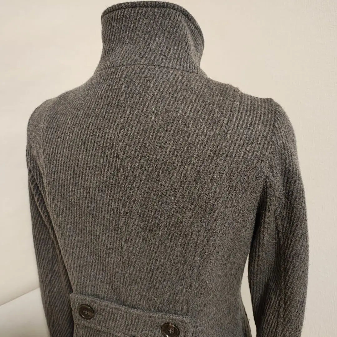 ★ Renny Kay Wool Angora Blend Stand Collar Big Button Stylish | ★ レニーケイ ウールアンゴラ混 スタンドカラー ビックボタン スタイリッシュ