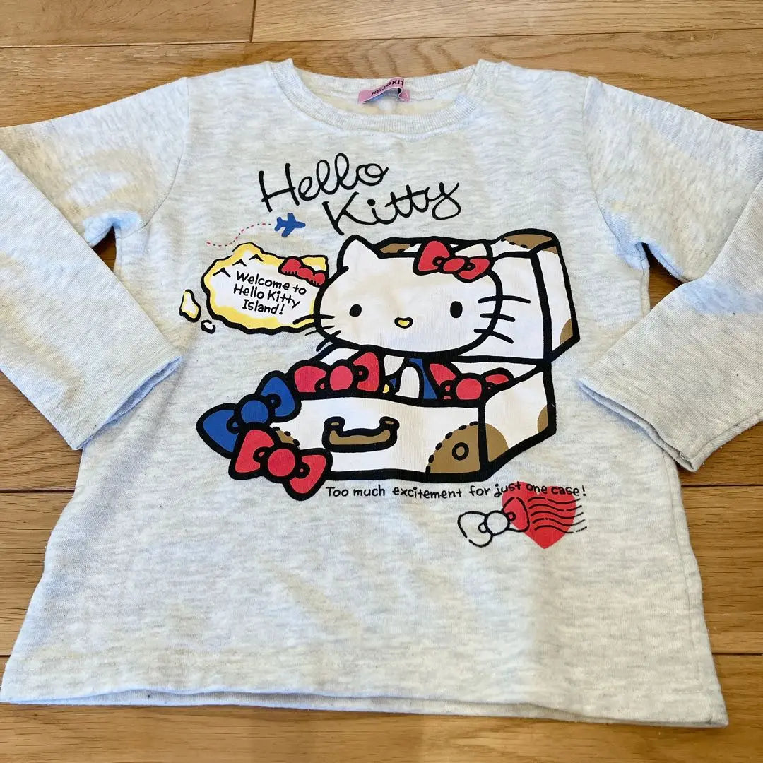 Hello Kitty Long Sleeve Trainer 120cm Gray back brushed trainer