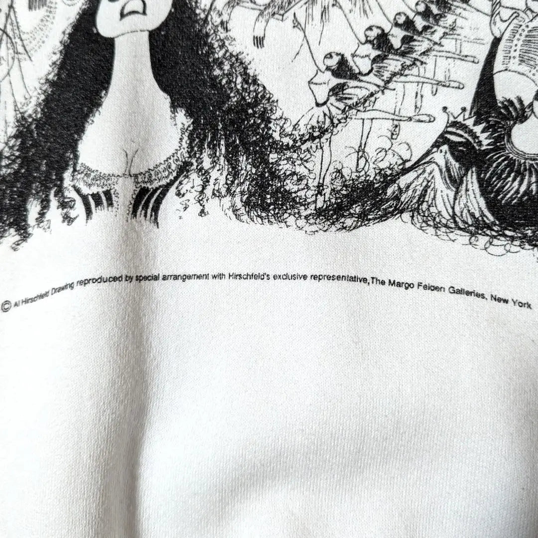 Al Hirschfeld Phantom of the Opera 90s USA made sweatshirt