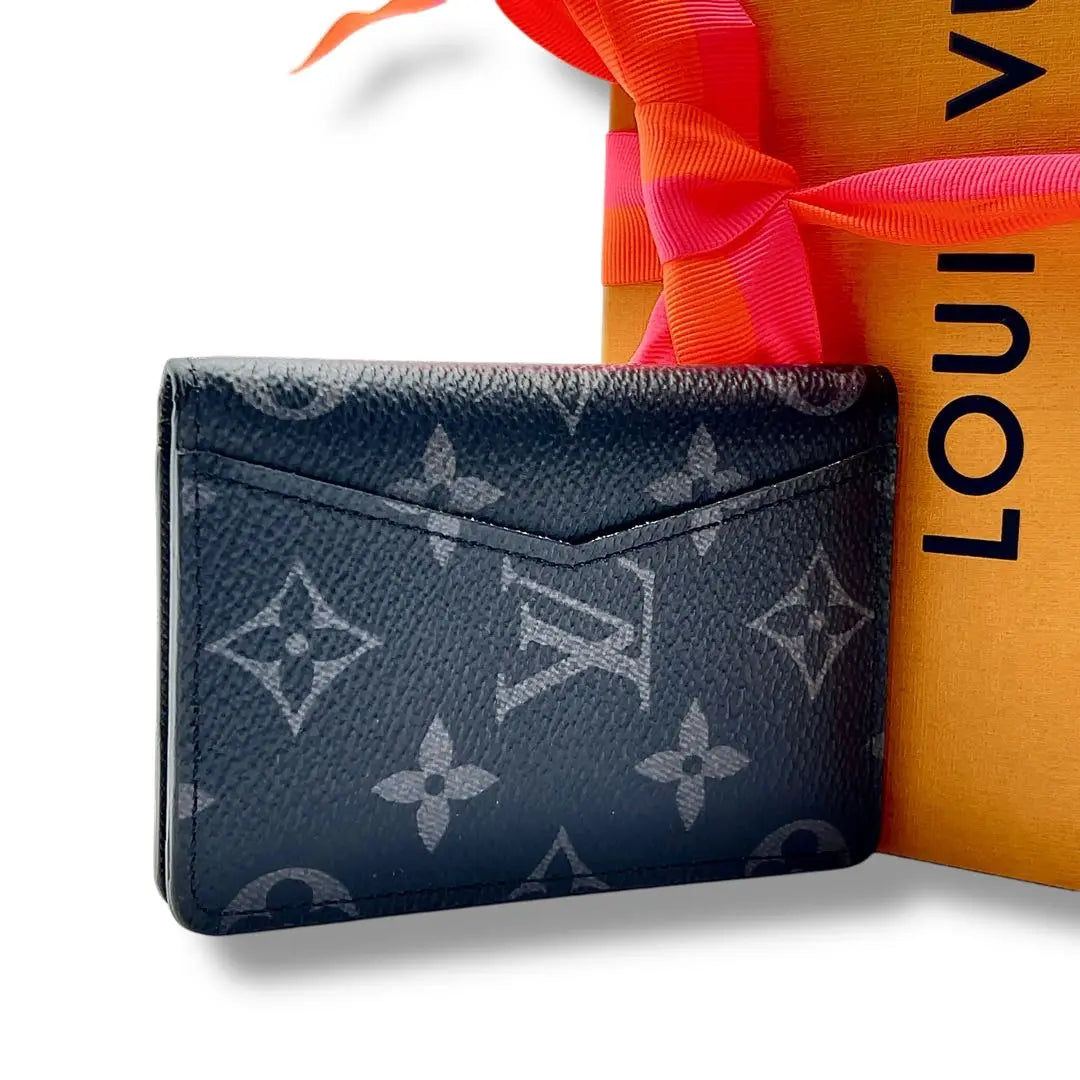 [New grade] Louis Vuitton Eclipse Organizer Depoche Monogram Black