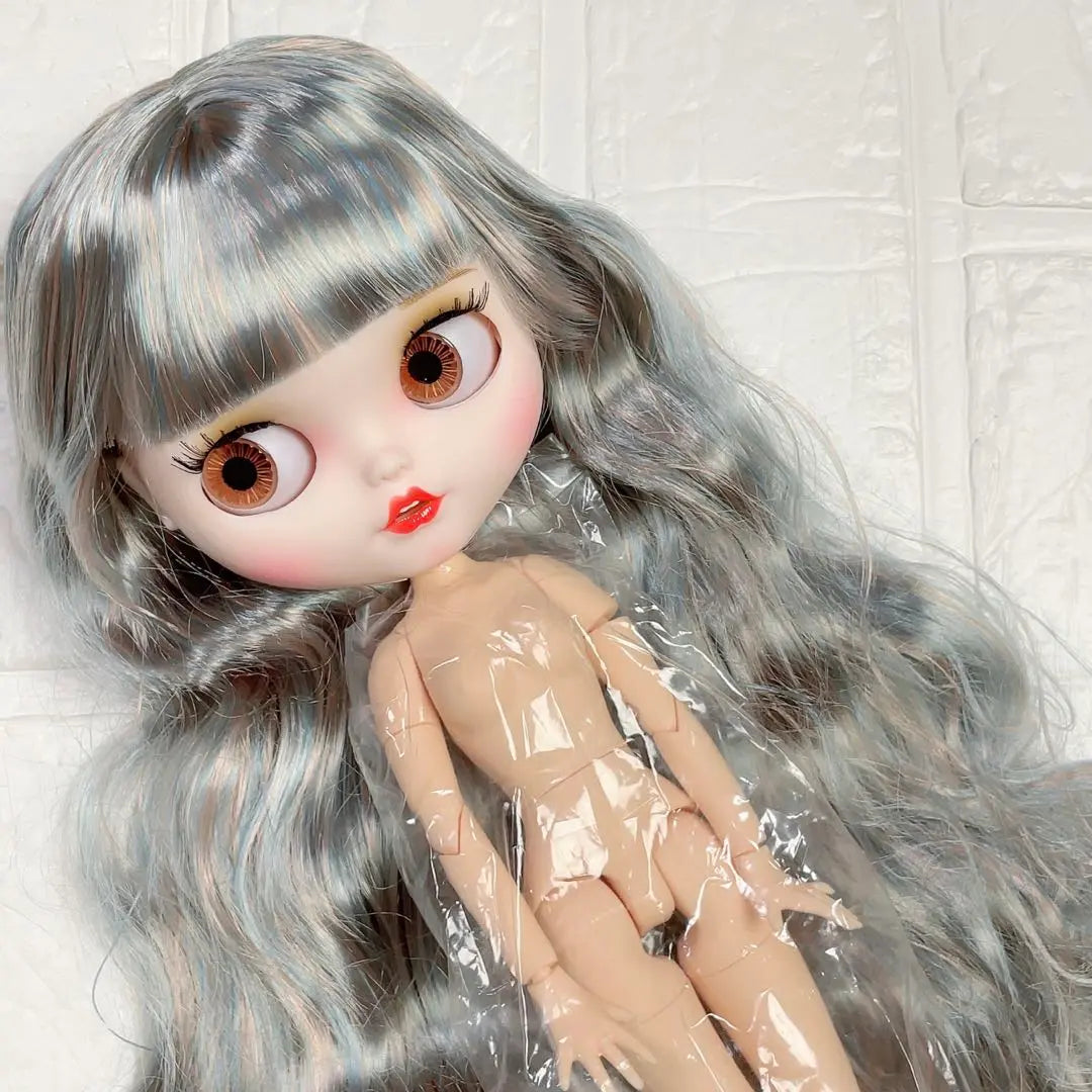 ❤️ Eye Doll ❤️ Blue Pink Gold Mix Open Mouse