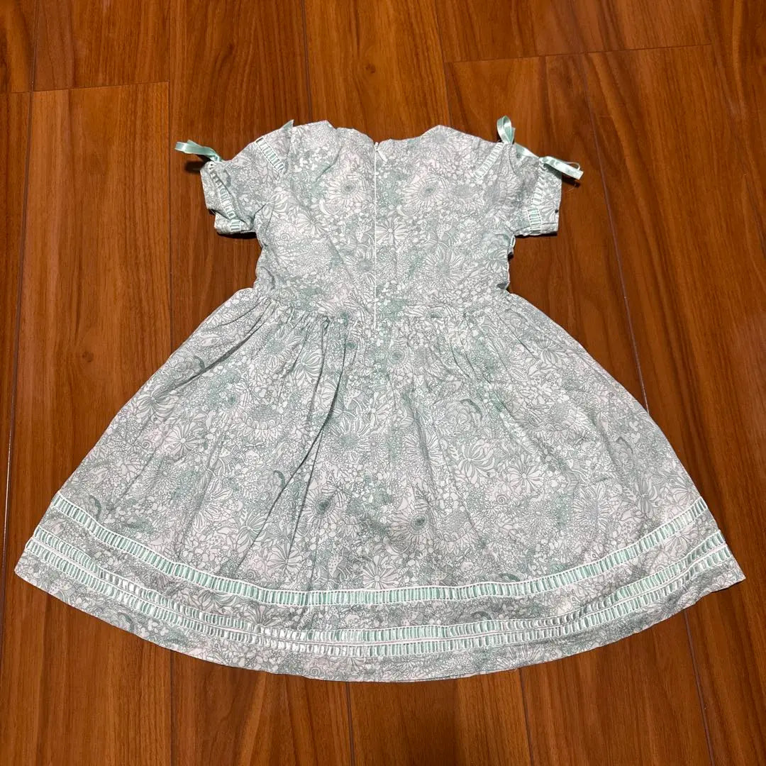 cashmirino mint green flower print dress